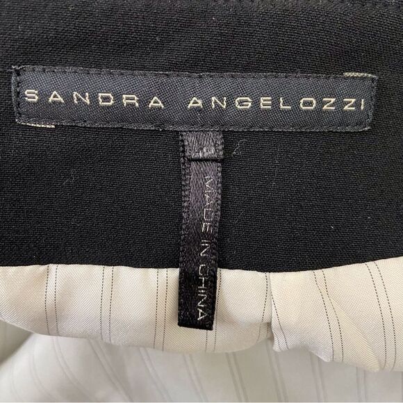 SANDRA Angelozzi woven black skirt size 12 woven buttom - Picture 3 of 12